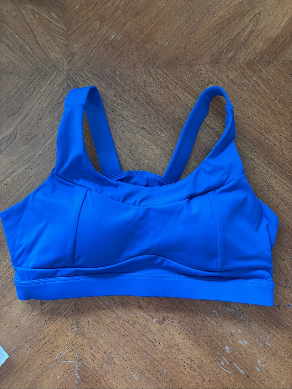 Running Girl Blue Supportive Sports Bra size M